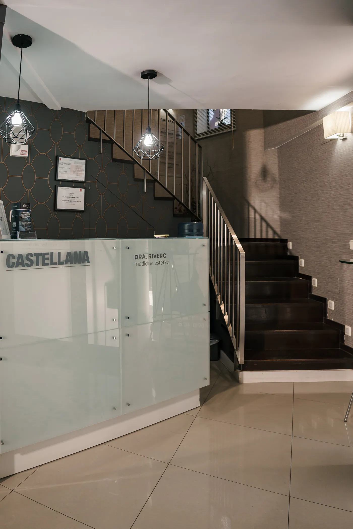 Recepción de Clínica Capilar Castellana
